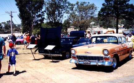 Andrews car on display