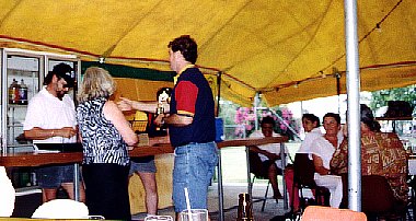 Neville recieving his award