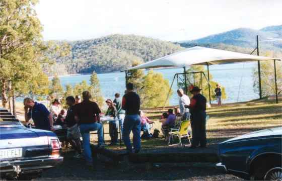 Lunch setting at Hiez Dam Gold Coast