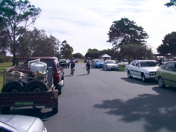 Graham trailer and Dixies car